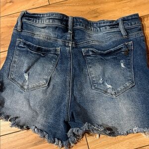 Distressed Denim Shorts